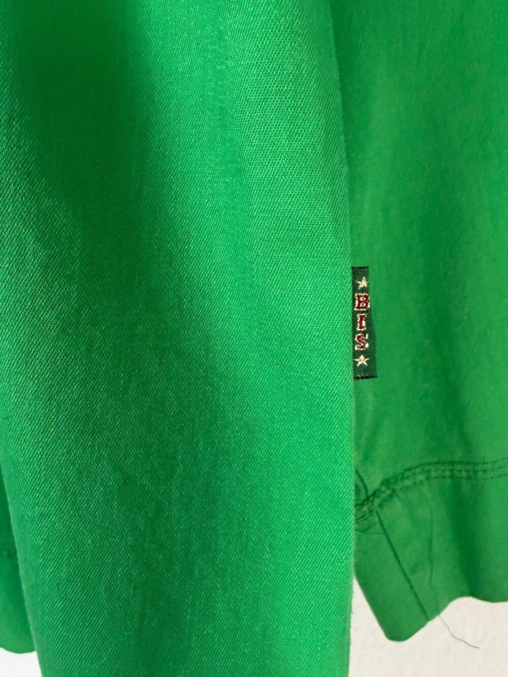 Gene Ewing Bis 100% Cotton 3/4 Sleeve Round Neck Green Blouse Women's Size M - Picture 8 of 9